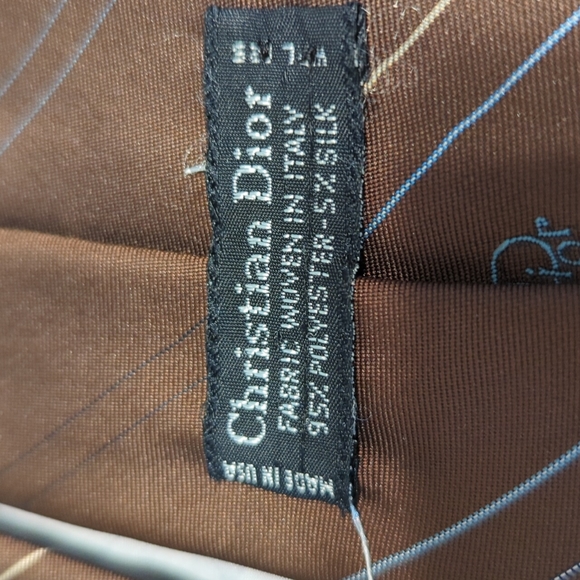 Dior Vintage Brown Tie - Picture 5 of 8